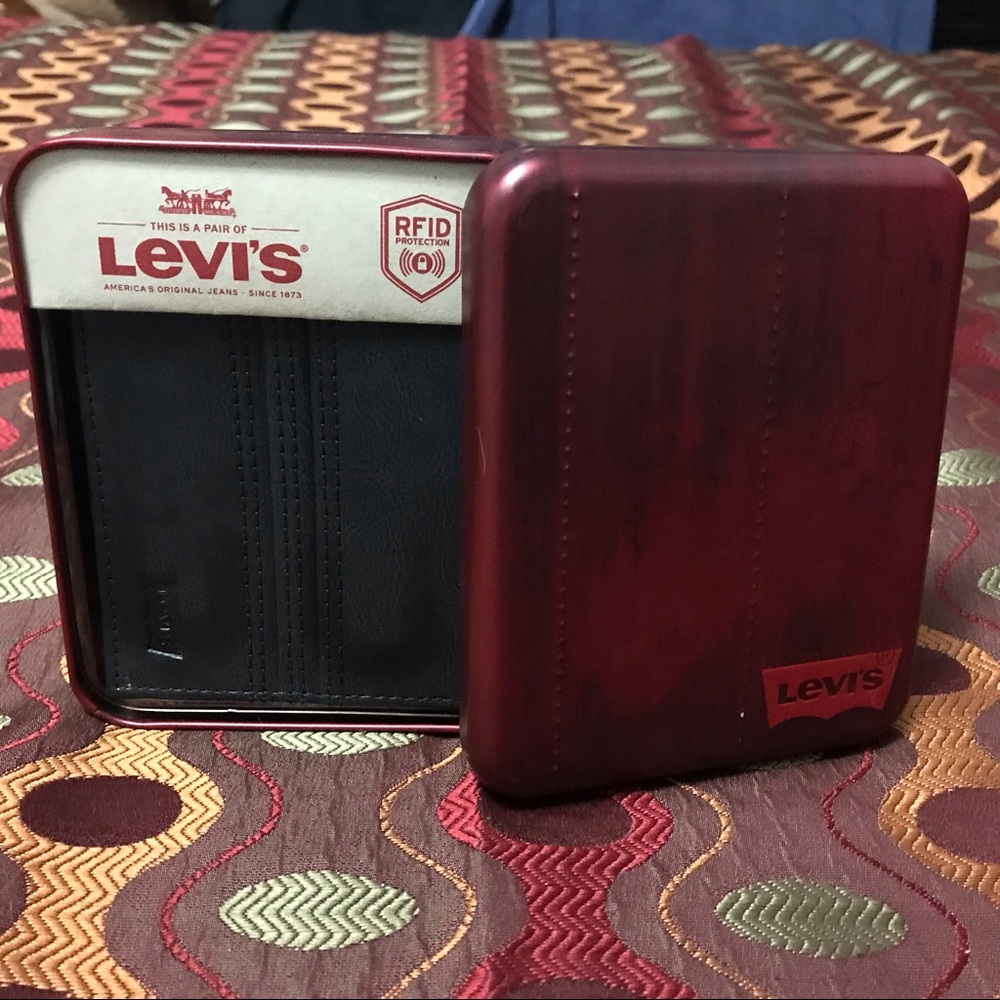 LEVIS WALLET BLACK FOR MEN
